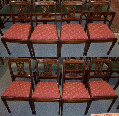 Lot 1269 - A set of eight Reprodux mahogany 19th century style dining chairs