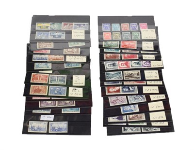 Lot 2045 - France on stock cards cat £1700+ from Sg586/7 cat £220 virtually all unmounted mint on over...