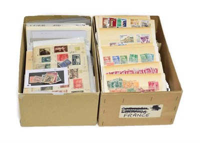 Lot 2074 - 2 Boxes containing Romania/Greece/France sowers in packets many 1000s