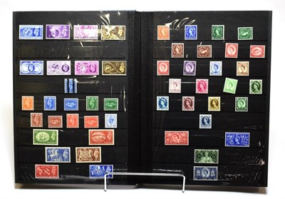 Lot 2144 - Stock Book GB mint and used. Mint 6d Sg045. Mint Sg066, Fine used Jubilee set. Kings mint used...