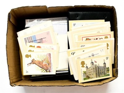 Lot 2153 - Box Assorted Stock book with 1d Red used plates, Stock sheets with various German issued...