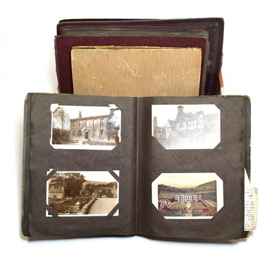 Lot 2230 - 5 Old Postcard broken albums assorted cards several 100s mixed Victorian to modern.