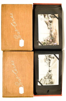 Lot 2237 - 3 POSTCARD ALBUMS. CHINA/JAPAN/SINGAPORE. Social history early cards and photos a superb array with