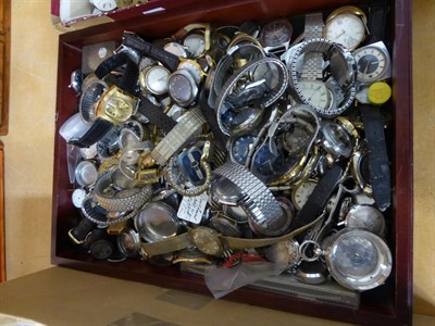 Lot 1001 - A quantity of wristwatches, dials and movements; together with pocket watch dials and movements...