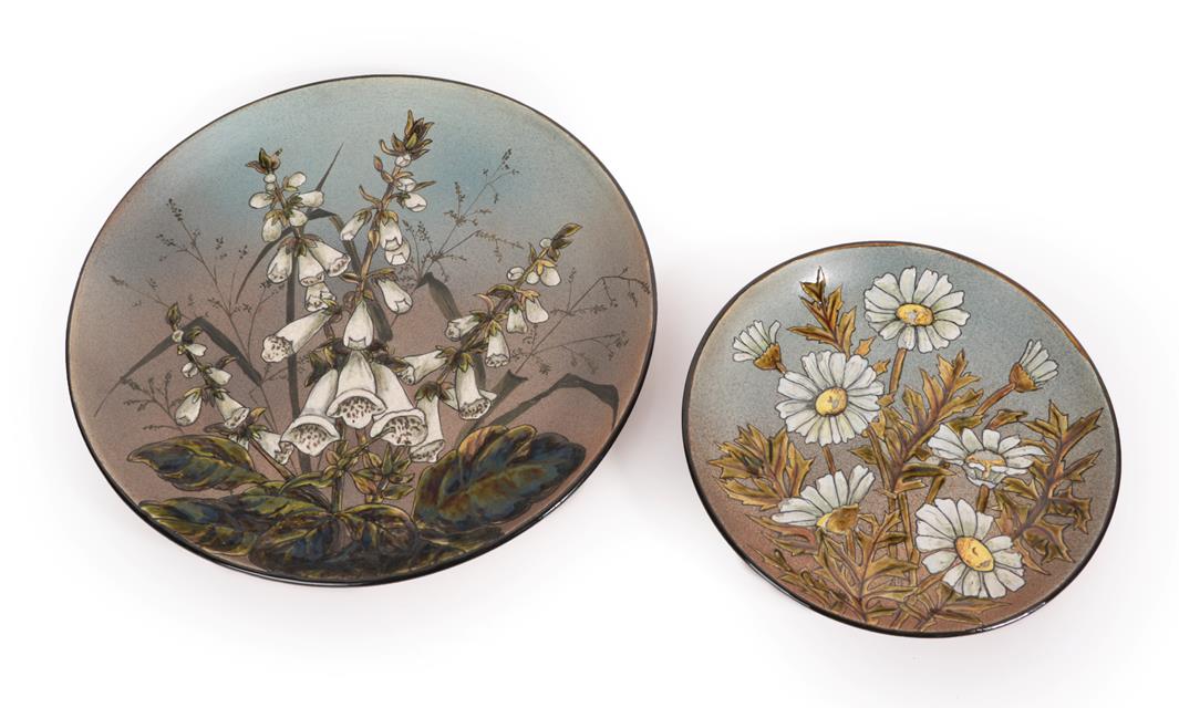 Lot 1011 - Christopher Dresser (Scottish, 1834-1904) for Linthorpe Pottery: A Plate, decorated with...