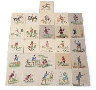 Lot 1027 - Twenty-Six Packard & Ord Ltd 6'' Tiles, with the Fisherman, Hunting, Shooting and The Royal and...