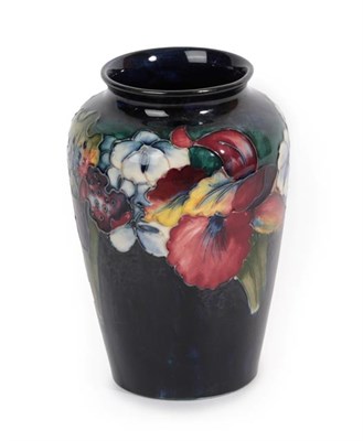 Lot 1046 - Walter Moorcroft (1917-2002): An Orchid and Spring Flowers Pattern Vase, impressed factory...