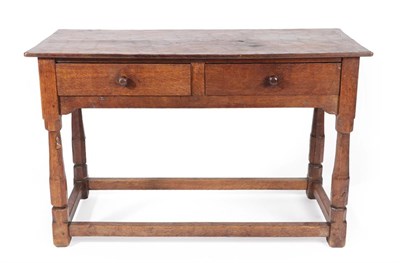 Lot 1109 - Robert Mouseman Thompson (1876-1955): An English Oak Hall Table, 1930's, the rectangular top...