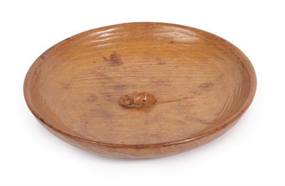 Lot 1118 - Workshop of Robert Mouseman Thompson (Kilburn): An English Oak Circular Fruit Bowl, post 1955,...