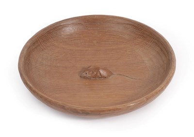 Lot 1136 - Workshop of Robert Mouseman Thompson (Kilburn): An English Oak Circular Fruit Bowl, post...