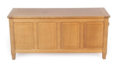 Lot 1147 - Beaverman: A Colin Almack (Sutton-Under-Whitestonecliffe) English Oak Panelled Blanket Chest,...