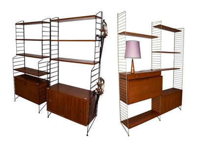 Lot 1216 - A 1960's Bokhyllan ''The Ladder Shelf'' Shelving System, designed by Nisse Strinning for...