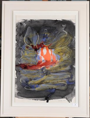 Lot 2 - Arturo Cavalli (b.1914) Italian  Abstract Signed and dated 1960, mixed media on paper, 60cm by 41cm