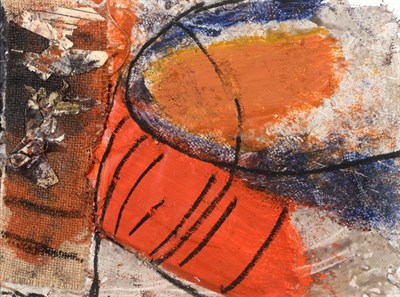 Lot 5 - Alan Gummerson (b.1928) Abstract Signed and inscribed to label verso, mixed media, 18cm by 24cm...