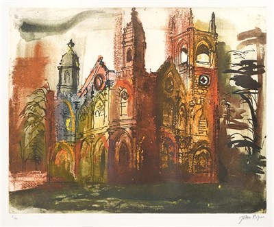 Lot 47 - John Egerton Christmas Piper CH (1903-1992) ''Gothic Folly Stowe'', (1985) Signed and numbered...