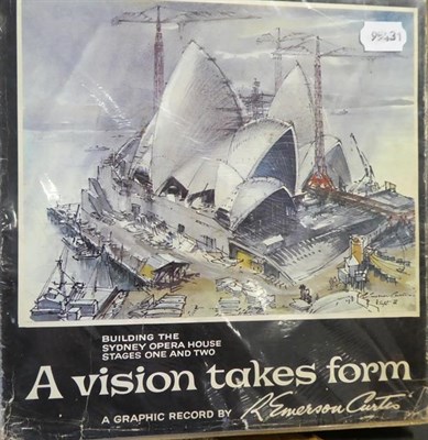Lot 107 - Robert Emerson Curtis (1898-1986) Australian  ''The Building of Sydney Opera House'' Signed and...