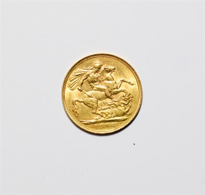 Lot 51 - A full gold sovereign, dated 1908