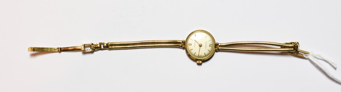 Lot 52 - A lady's 9 carat gold wristwatch, signed Rotary