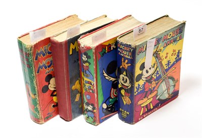 Lot 87 - Mickey Mouse: four early Mickey Mouse Annuals (1930s and 40s)