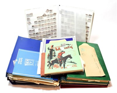 Lot 110 - Box 5 Albums and 4 assorted stock books, GB. USA. Worldwide including earlier issues many 100s