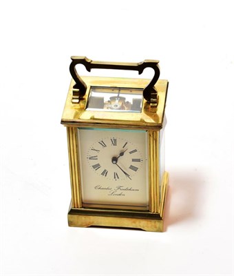 Lot 124 - A Charles Frodsham carriage clock