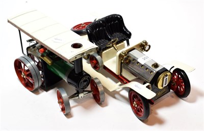 Lot 207 - A Mamod car and Mamod Traction Engine