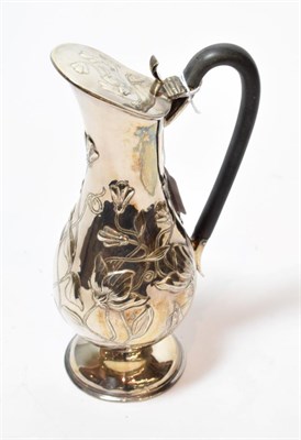 Lot 238 - A Victorian silver ewer, by Joseph Rodgers and Sons, Sheffield, 1900, pear-shaped and on...