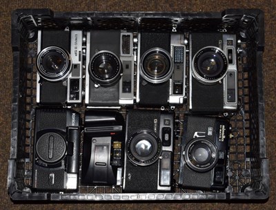 Lot 326 - Olympus 3SSP camera; and seven others