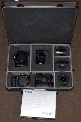 Lot 338 - Canon EOS5 outfit with four lenses