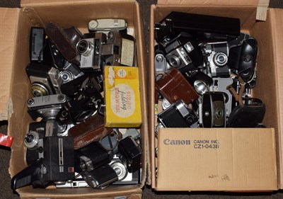 Lot 339 - Two boxes of cameras