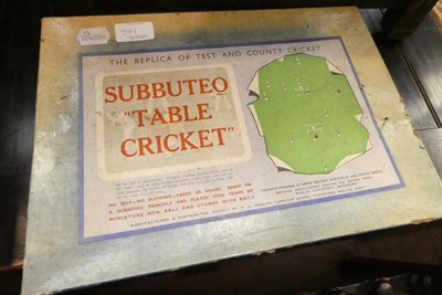 Lot 341 - Various toys including boxed modern Diecast; Subbuteo table cricket set; two games; Scalextric set