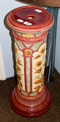 Lot 359 - A Burmantofts pottery jardiniere stand