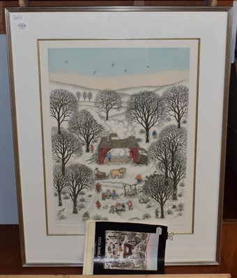 Lot 1024 - Cuca Romley, ''Sugar Maple Grove'', signed in pencil, lithograph