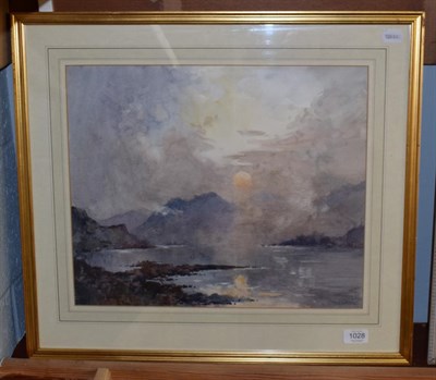 Lot 1028 - Attributed to Robert Leslie Howey, Atmospheric landscape, signed watercolour