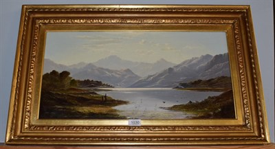 Lot 1030 - Attributed to Charles Leslie (1839-1886) Lakeland landscape with figures, bears signature and dated