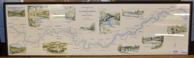 Lot 1046 - Houldsworth (Nigel), Fisherman's Map of Salmon Pools on the River Tweed, colour print, 23.5cm...