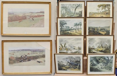 Lot 1063 - After Cecil Aldin (1870-1935) Who-whoop at Haylebed, signed in pencil, a colour reproduction,...