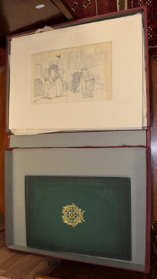 Lot 1069 - The illustrated songs of Robert Burns, bound; together with various cartoons and illustrations...