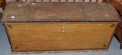 Lot 1116 - A large 19th century Danish marriage chest