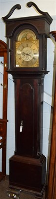 Lot 1159 - ~ A mahogany eight day longcase clock, signed Paterson, Sunderland, brass dial with tidal moonphase