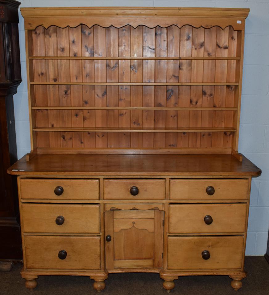 Lot 1163 - A Victorian pine dresser