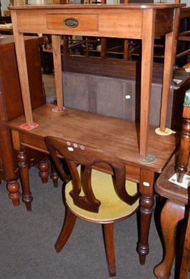 Lot 1174 - A Victorian side table; a further side table; and a Victorian chair (3)