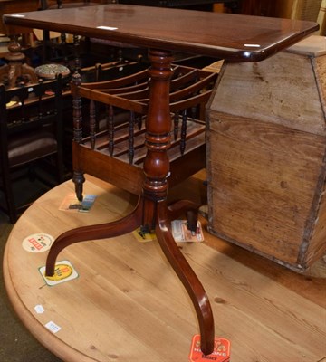 Lot 1176 - A late George III mahogany tripod table