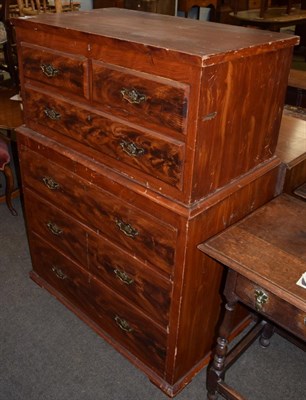 Lot 1184 - A pine box on chest