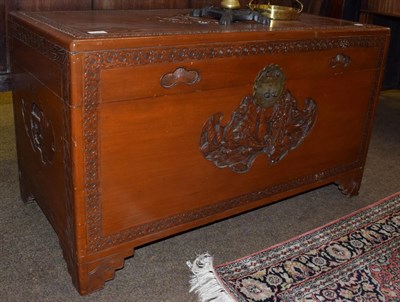 Lot 1201 - A 20th century Chinese blanket box
