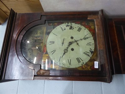 Lot 1242 - ~ A Scottish mahogany eight day longcase clock, signed John Dobbie, Glasgow, early 19th...