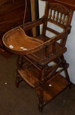 Lot 1245 - A Victorian metamorphic high chair
