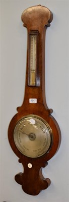 Lot 1247 - A Victorian mahogany wheel barometer