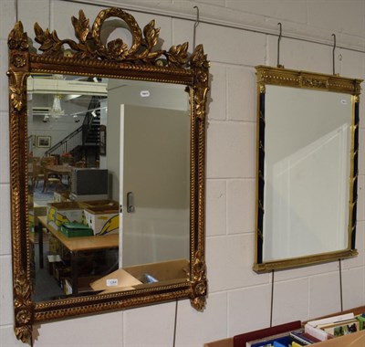Lot 1264 - A Regency style mirror; and a gilt mirror (2)