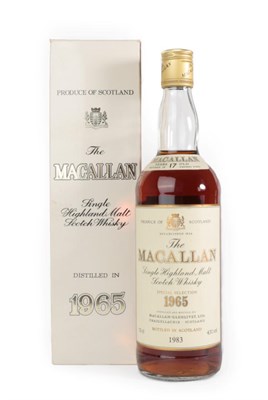 Lot 3002 - The Macallan Single Highland Malt Scotch Whisky 17 Years Old Special Selection 1965, bottled...